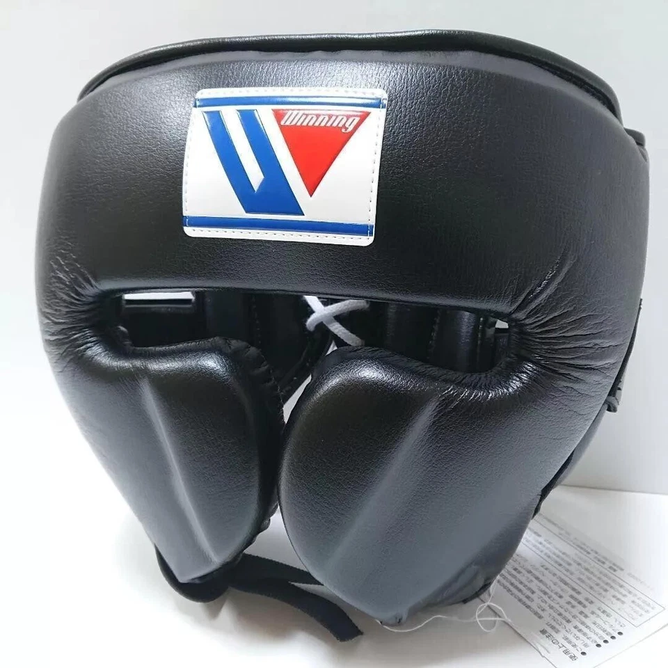 Winning Boxing Head Gear CO-FG-2900 Size L Gray & Black Face Guard Japan