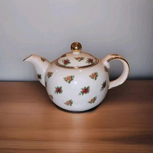 Royal Albert Old Country Roses Teekanne und Deckel Classic II Floral 3 Tassen 1998  - Bild 1 von 9