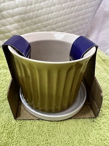 NEW Olive Green Housewares International Culinary Colors 16 Oz Mug & Lid 26345 - Picture 1 of 11