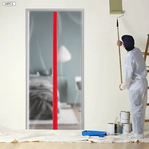 24 Rolls 7 ft x 3 Inches Zipper Tapes Self-adhesive Instant Door Zipper DIY - Picture 1 of 15