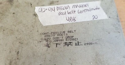 1992-1994 Nissan Maxima seat belt control module computer 28570 85E10 - Image 1 of 4