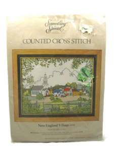 Something Special New England Village Church Trees Counted Cross Stitch Kit - Picture 1 of 7