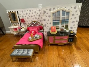 American Girl Doll Grand Hotel Set Retired Bedroom with most accessories - Picture 1 of 23