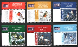 IOM BIRDS IN WINTER Isle Of Man 2011 QEII 6V SG1698-703 UM MNH *CORNER MARGINS* - Picture 1 of 1