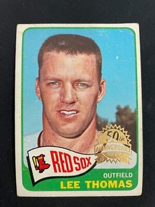 LEE THOMAS 2014 TOPPS HERITAGE 50TH ANNIVERSARY '65 BUYBACK BOSTON RED SOX *8232