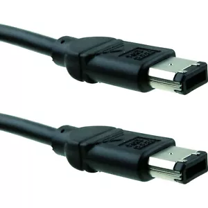 FireWire 6-6 DV Cable / Lead, IEEE-1394, 6-pin to 6-pin, male to male (plugs) - Picture 1 of 1