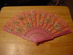 FAN (SMALLER HAND TYPE FAN) PINK - Picture 1 of 1