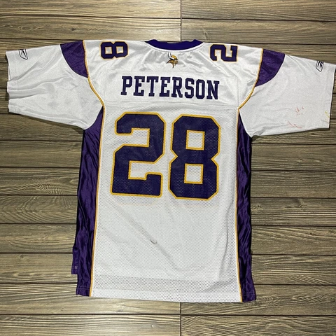 Minnesota Vikings Adrian Peterson Jersey Reebok NFL Authentic Jersey Size Small Cover