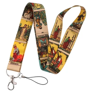 Tarot Cards Fortunetelling Themed ID Card Pass Keys Phone Lanyard Neck Strap - Picture 1 of 5