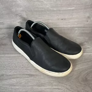 Scarpe mocassino piatto pelle Skechers scarpe da ginnastica nere donna Plane Jane taglia 5,5 - Foto 1 di 6