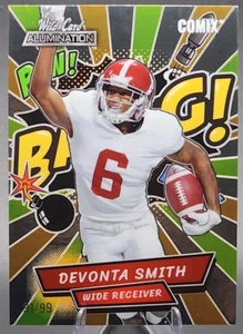 DeVonta Smith/99 2021 Wild Card Alumination Rookie RC Comix Green Orange Eagles - Imagen 1 de 2