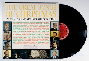 Great Songs Of Christmas (1961) Vinyl LP • Burl Ives, Mitch Miller, GoodYear - Imagen 1 de 2