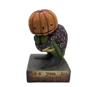 *BROKEN* Jim Shore Pumpkin Head Man See You In Your Dreams Heartwood Creek - Picture 1 of 11