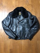 The Real McCoy's x Harley-Davidson Cycle Champ Jacket Black Leather Size 40 Used