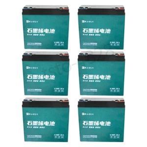 6x 12V 20Ah 6-DZM-20 Battery M5 Insert for Ebike ATV Scooter Golf Cart Buggy - Picture 1 of 12