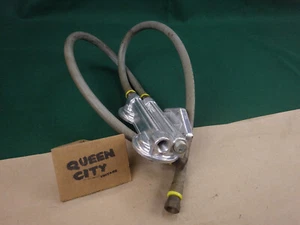 Trans-Dapt 1030 dual filter mount/relocation housing with Goodyear 30" hoses - Picture 1 of 6