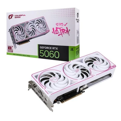 Colorful iGame GeForce RTX 5060 Ultra W OC 8GB GDDR7 Graphics card Free shipping - Image 1 of 4