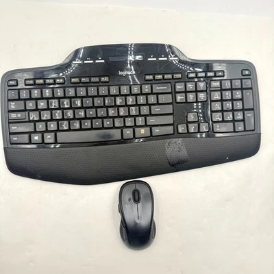 Logitech MK710 Wireless Desktop Mouse And Keyboard Full Size Combo Black - Image 1 of 4