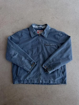 Vintage Mossimo Detroit Jacket Men's L Y2K Workwear Distressed Thrashed Faded - Image 1 of 4