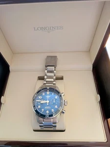 Longines Spirit Flyback Blue Chronograph Watch 42mm - Picture 1 of 7