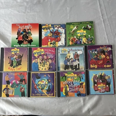 Wiggles CDs Bulk x11 Original Cast 90s 00s Music Wiggly Wiggly World ABC Kids - Image 1 of 4