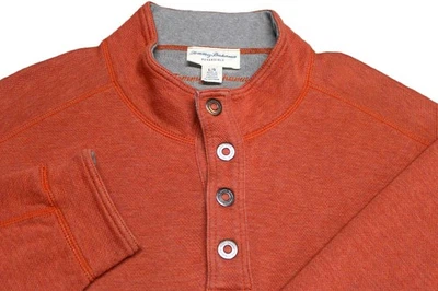 TOMMY BAHAMA SNAP CLOSURE COTTON 双面运动衫 -- 质量无瑕!!! — 第 1/2 张图片