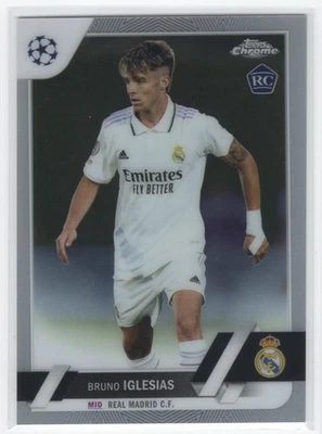 #114 2022 Topps Chrome UEFA BASE * Bruno Iglesias RC Real Madrid CF - Image 1 of 2