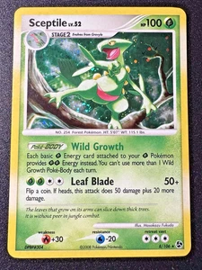 Tarjeta Pokémon Sceptile 8/106 D&P Great Encounters Holo Foil Raro Remolino MP - Imagen 1 de 12