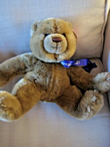 GUND Plush Collectible Medium Mocha The Bear Tush Tag Lexus Automobile Ad Ribbon - Picture 1 of 12