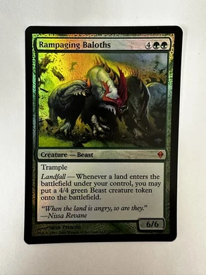 FOIL Rampaging Baloths *Zendikar* MTG Magic the Gathering - Image 1 of 2