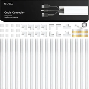 EVEO Cord Hider - 306” Cord Cover Wall Cable Hider, Cable Concealer, Wire Hiders - Picture 1 of 12