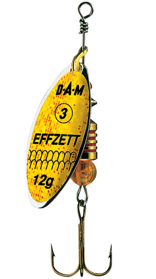 DAM EFFZETT Spinner Spinner Predator Gelb Glitter versch. Größen - Bild 1 von 1