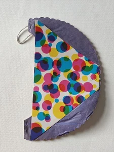 Carta Vintage Natale A nido d'ape Decorazione Carta Palla da Appendere Winfield 22cm - Foto 1 di 15