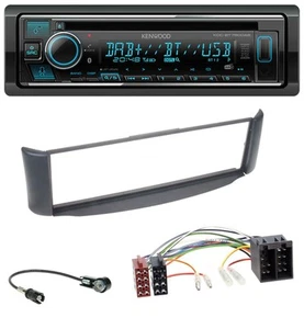 Kenwood MP3 Bluetooth DAB USB CD Autoradio für Smart ForTwo 450 grau ohne Metall - Bild 1 von 8