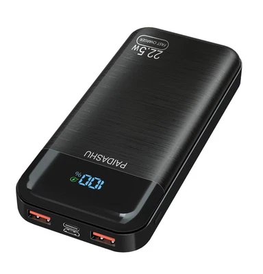 Power Bank 27.000 Mah 22.5W PD3.0 QC4.0 Ricarica Rapida Batteria Esterna 3A USBC - Immagine 1 di 3