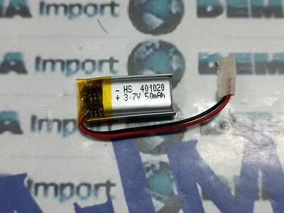 ARDUINO BATTERIA LiPo polimeri Li-Ion Batteria Cella per GPS MP3 3.7 v 50 mha 401020