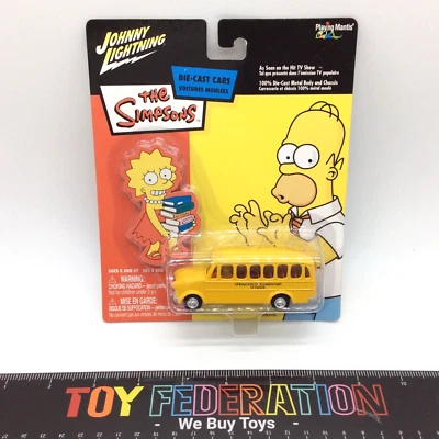 Johnny Lightning The Simpsons SPRINGFIELD ELEMENTARY SCHOOL BUS 1:64 Die-Cast - Image 1 of 3