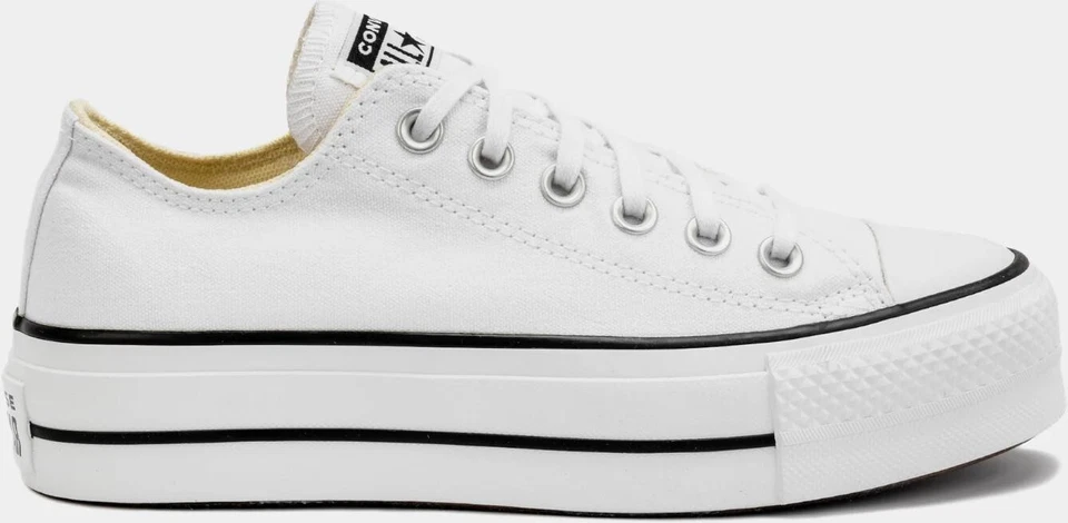 Size 9 - Converse Chuck Taylor All Star Lift Low White Black W