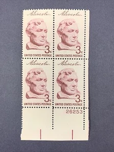 US Stamp Scott # 1114 - 3c Purple - Lincoln Issue - plate block of 4 - MNH - Picture 1 of 8
