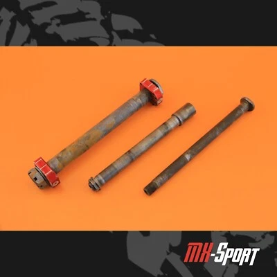 06-14 2008 KX250F KX 250F OEM Front Rear Axles Axles Swingarm Arm Pivot Bolt Set - Image 1 of 4