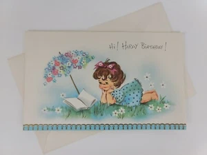 Vintage 1963 BIRTHDAY CARD & Envelope - Hi! HAPPY BIRTHDAY! - Picture 1 of 5