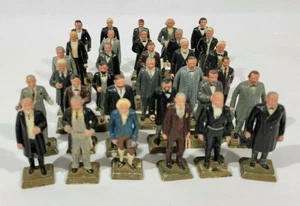 Vintage Louis MARX Lot of 32 US Presidents Plastic Toy Figures - Picture 1 of 9