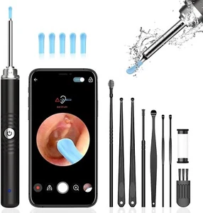 Ear Wax Removal, 1296P Image Ear Wax Removal Tool with Camera. 6 LED Lights, Bui - Picture 1 of 7