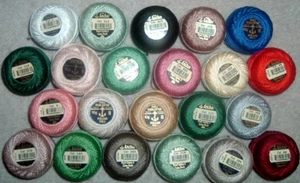 Anchor #8 Cotton Pearl Coton Perle Thread Yarn Lot of 22 Crochet Needlepoint ~WA - Picture 1 of 1