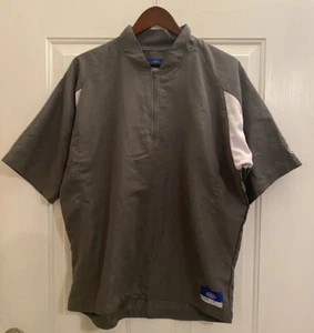 Louisville Slugger Boys Youth Gray Baseball 1/4 Zip Shirt Size XL Embroidered - Picture 1 of 12