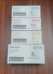 4 set Kyocera TK-5236(K,C,M,Y) Toner Kit (Black, Cyan, Magenta, Yellow) - Afbeelding 1 van 2