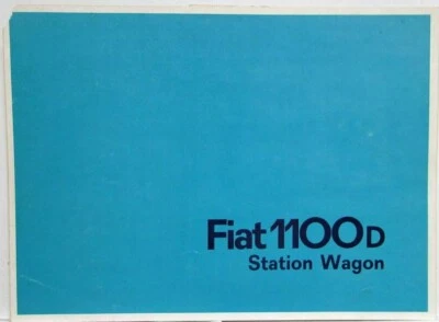 Fiat 1100D 1962 camioneta carpeta de ventas Foto 1 de 4