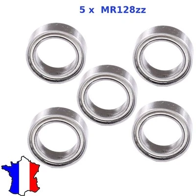 5 roulement à billes 8X12X3.5 MR128ZZ 8*12*3.5 mm MR128 L-1280ZZ - bearing ball