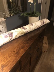 94cm (37") Draught excluder made In Laura Ashley Gosford Plum fabric - Picture 1 of 3