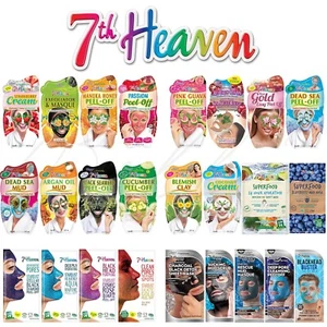 7th Heaven Assorted Moisturising Cleansing Face, Hair & Body Masks New *CHOOSE* - Picture 1 of 41